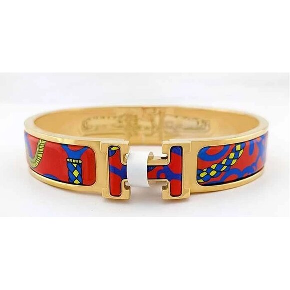 Hermes 18k Yellow Gold Plated Hardwer With A Swivel Sellier - Picture 1 of 5
